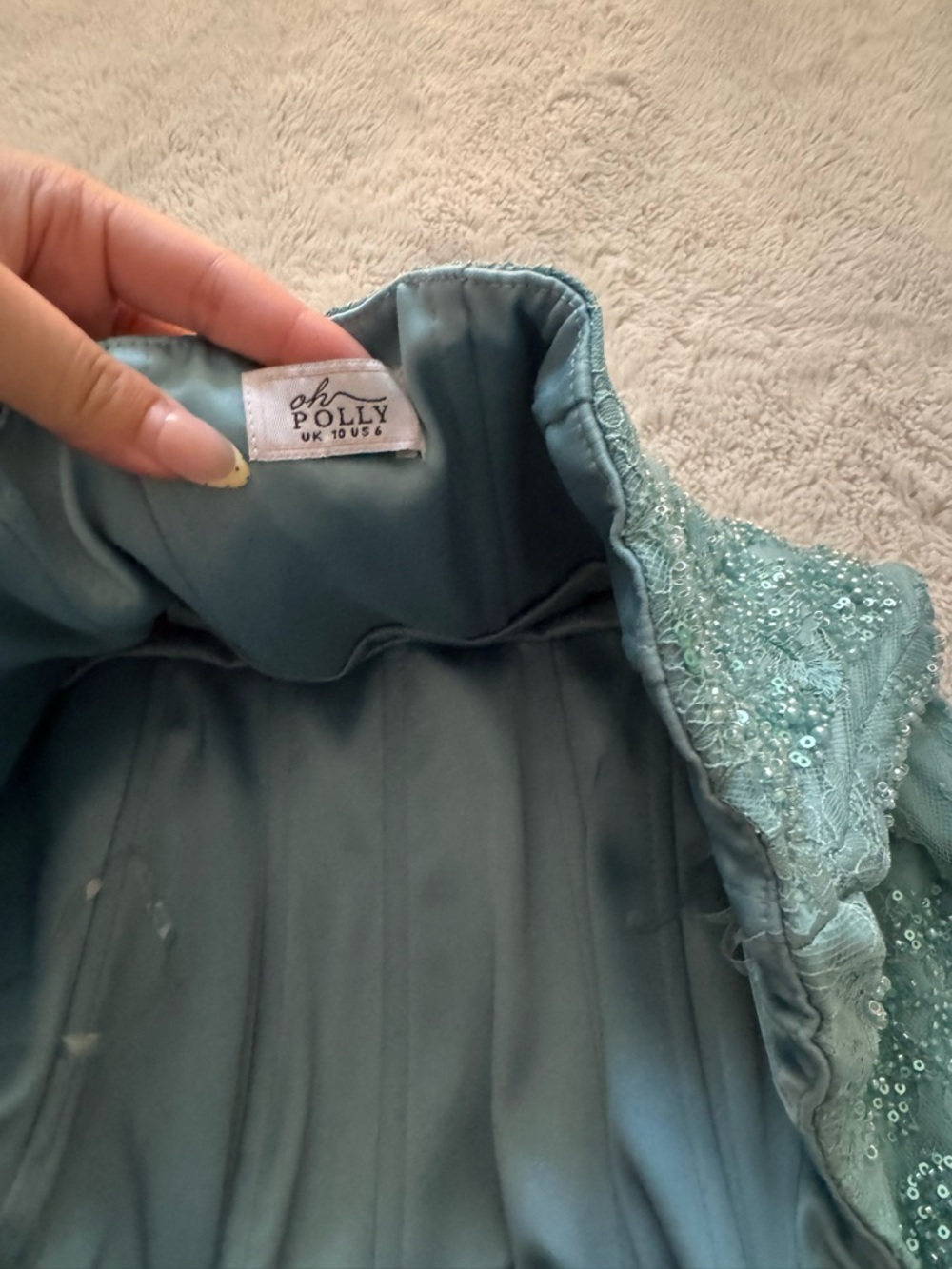 Oh polly strapless embelished dress - Picture 2 of 3